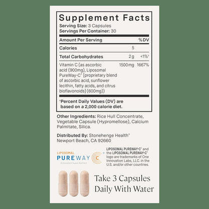Stonehenge Health Dynamic Liposomal Vitamin – La reducción del cansancio y la fatiga. – Image 5