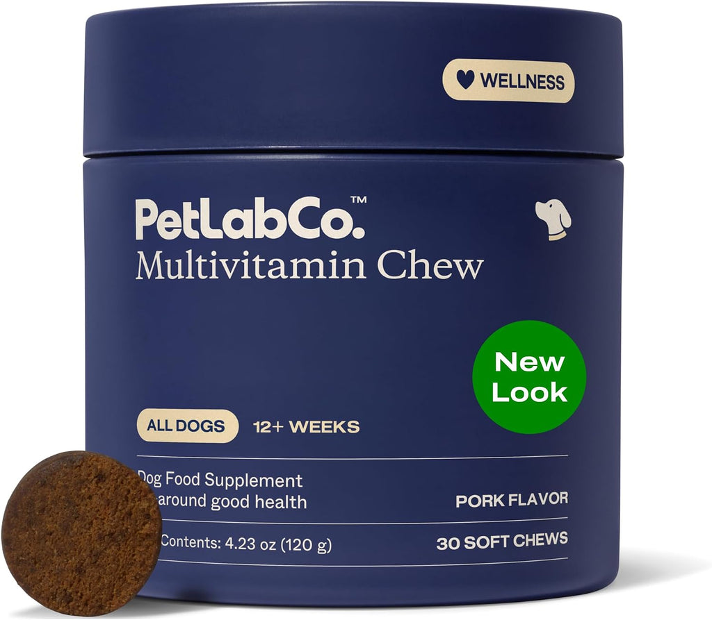 PetLab Co. Multivitamínico 22 en 1 para perros - Masticable sabor cerdo