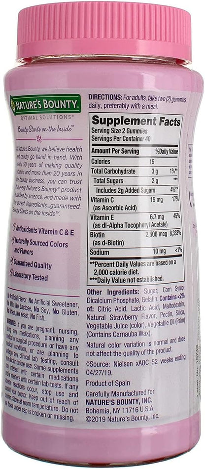 Nature's Bounty Gomitas para Piel, Cabello y – Formato: Las gomitas son una opción cómoda y agradable para quienes – Image 3