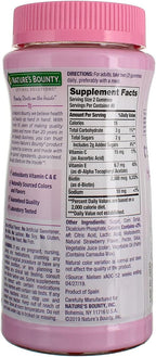 Nature's Bounty Optimal Solutions Gominolas para Piel, Cabello y Uñas, Pack de 2 (160 gominolas)