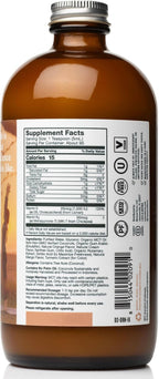 Natural Force Pure Vitamin D – Líquido D3 y K2 con MCT de Coco – 1,000 UI – Vegano – Sabor Naranja Crema – 473 ml