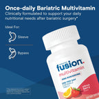 Bariatric Fusion One Per Day Multivitamínico Bariátrico con Hierro Masticable - Sabor Cítricos Bayas - 30 Comprimidos