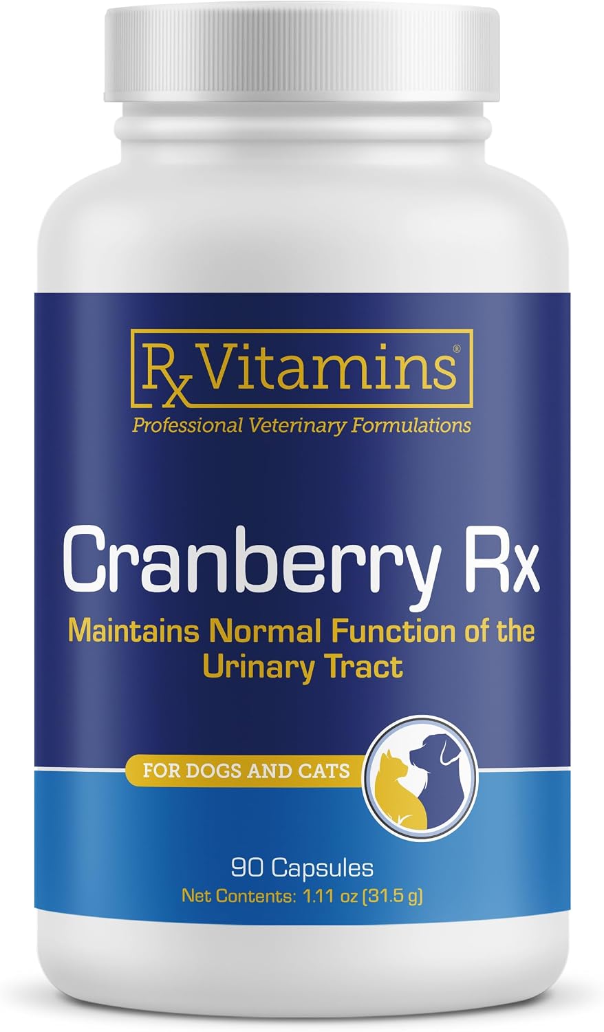 Cápsulas de Arándano Rojo para Perros y Gatos - RX Vitamins - 90 unidades