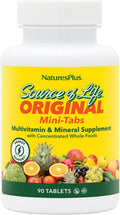 NaturesPlus Source of Life - Multivitamínico y Mineral, 90 Mini-Comprimidos
