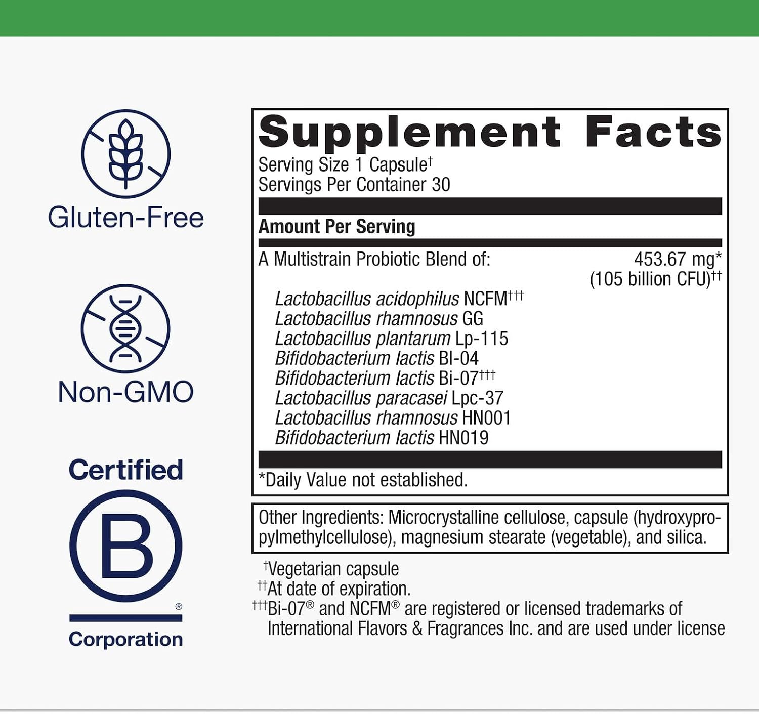 Metagenics UltraFlora BiomePro Probiótico - 105 Mil Millones UFC Fórmula Multicepa con Lactobacillus Acidophilus - Sin Refrigeración - 30 Cápsulas