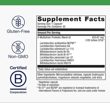 Metagenics UltraFlora BiomePro Probiótico - – Lactobacillus acidophilus NCFM: Una de las cepas más estudiadas, – Image 4