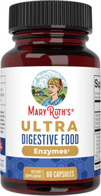 MARYRUTH'S Ultra Digestive Enzymes | 12+ Enzimas Digestivas | 60 Cápsulas Veganas