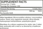 Futurebiotics Vitamina C 500 mg, 250 Comprimidos No-GMO