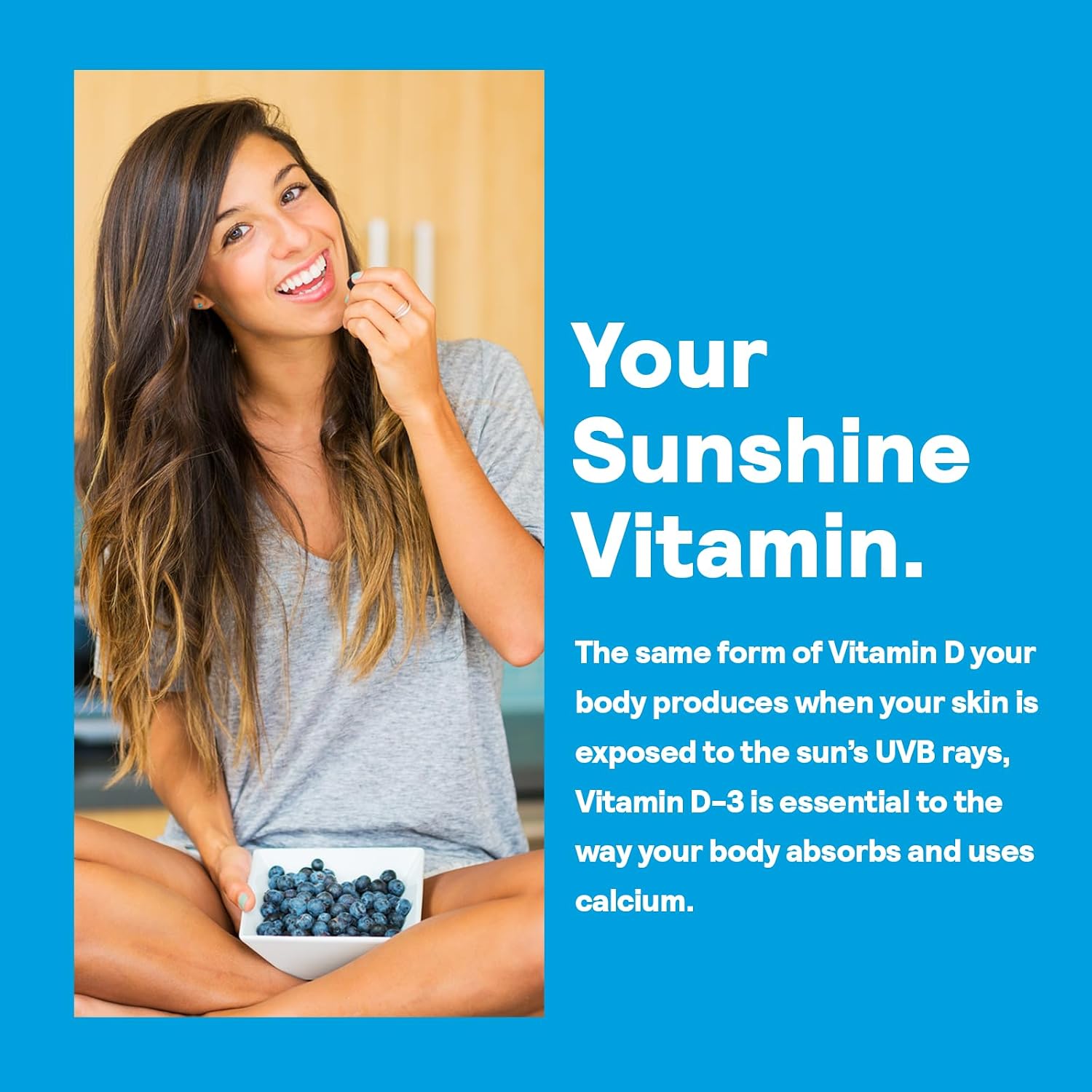 Nature's Life Vitamina D3 2000 UI (50 mcg) - 120 Cápsulas Blandas