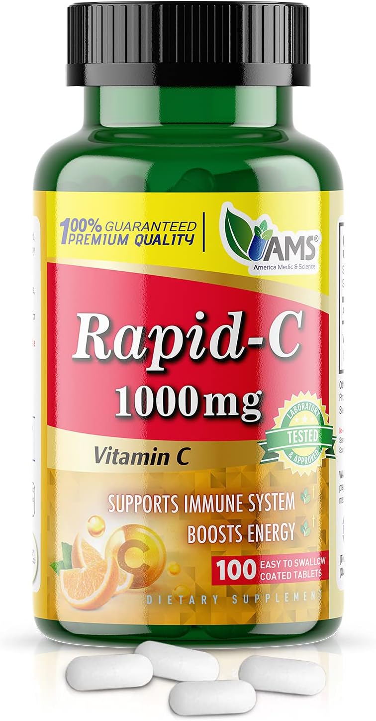 Rapid-C 1000mg Vitamina C - 200 Comprimidos (2 Envases de 100)