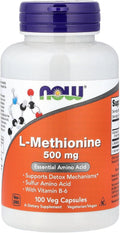 Now Foods L-Metionina 500 mg 100 Cápsulas