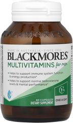 Blackmores Multivitamins for Men, 60 Cápsulas