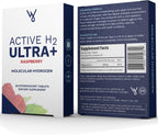 Active H2 Ultra+ Comprimidos de Agua Hidrogenada, Frambuesa Natural (30 serv.)