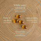 New Chapter Wholemega for Moms - Wild Salmon Oil with Omega-3 and DHA - 90 Capsules
