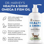 Dr. Harvey’s Health & Shine Omega 3 Aceite de Pescado para Perros (473 ml)
