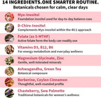 14-en-1 Complex Inositol para Mujeres – 40:1 Myo & D-Chiro Inositol con Folato, Vitamina D3, Zinc, Magnesio y Botánicos (120 Cápsulas)