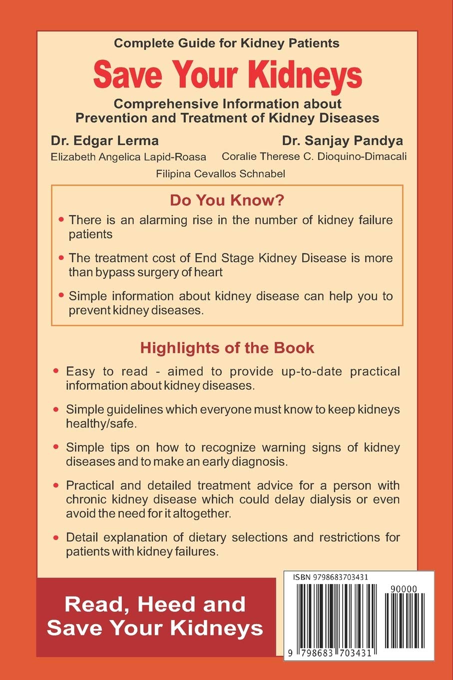 Save Your Kidneys: Complete Book on Information about Prevention and Treatment of Kidney Disease