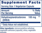 Life Extension DHEA 100 mg Vegetarian Capsules, 60 Count