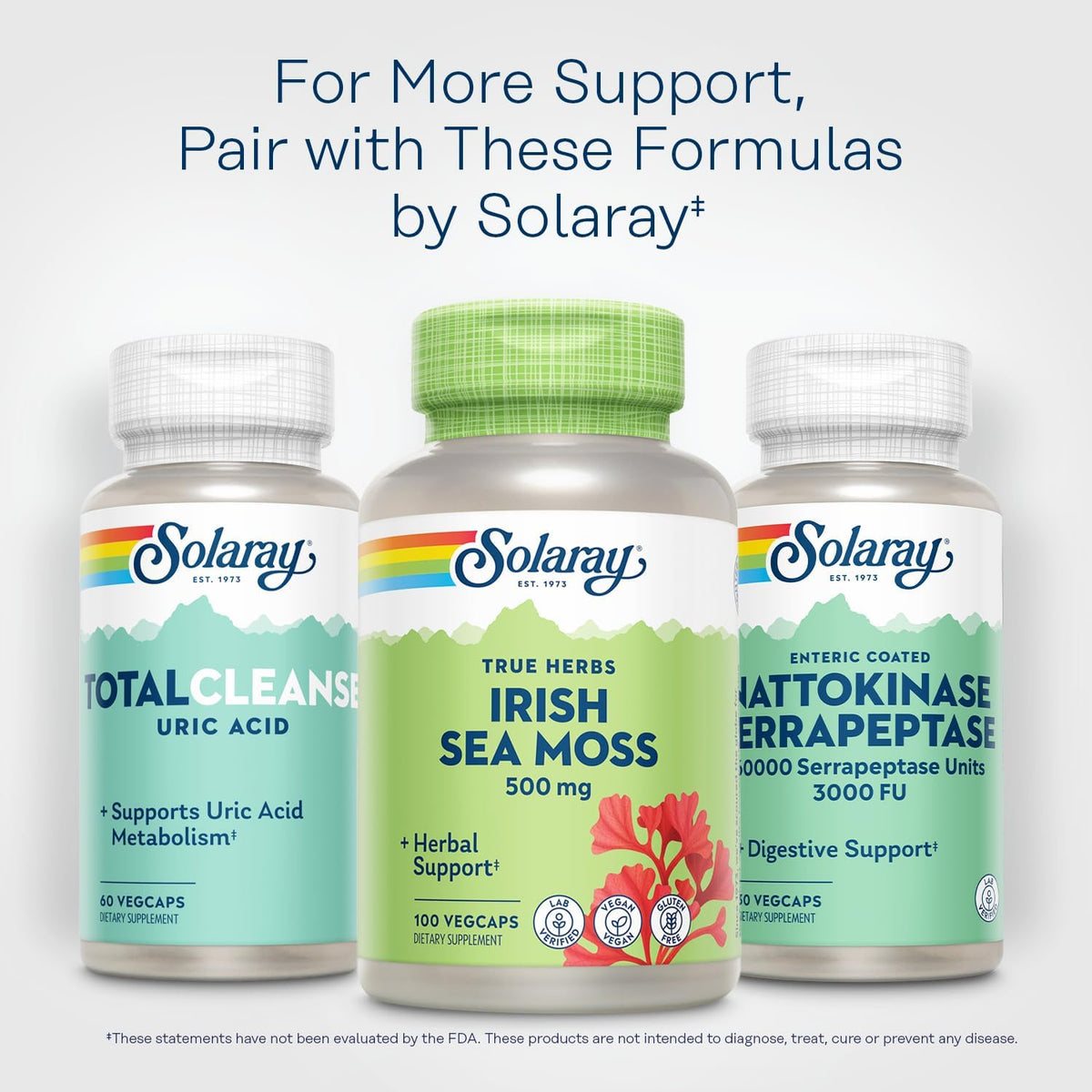 Solaray Irish Sea Moss 500 mg - 100 Cápsulas – Magnesio: esencial para el funcionamiento muscular y nervioso. – Image 6