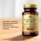 Solgar Vitamina B12 500mcg, 100 Comprimidos