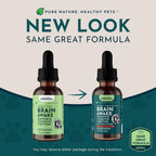 Animal Essentials Brain Awake Fórmula de Apoyo Cognitivo para Perros y Gatos, 30 ml