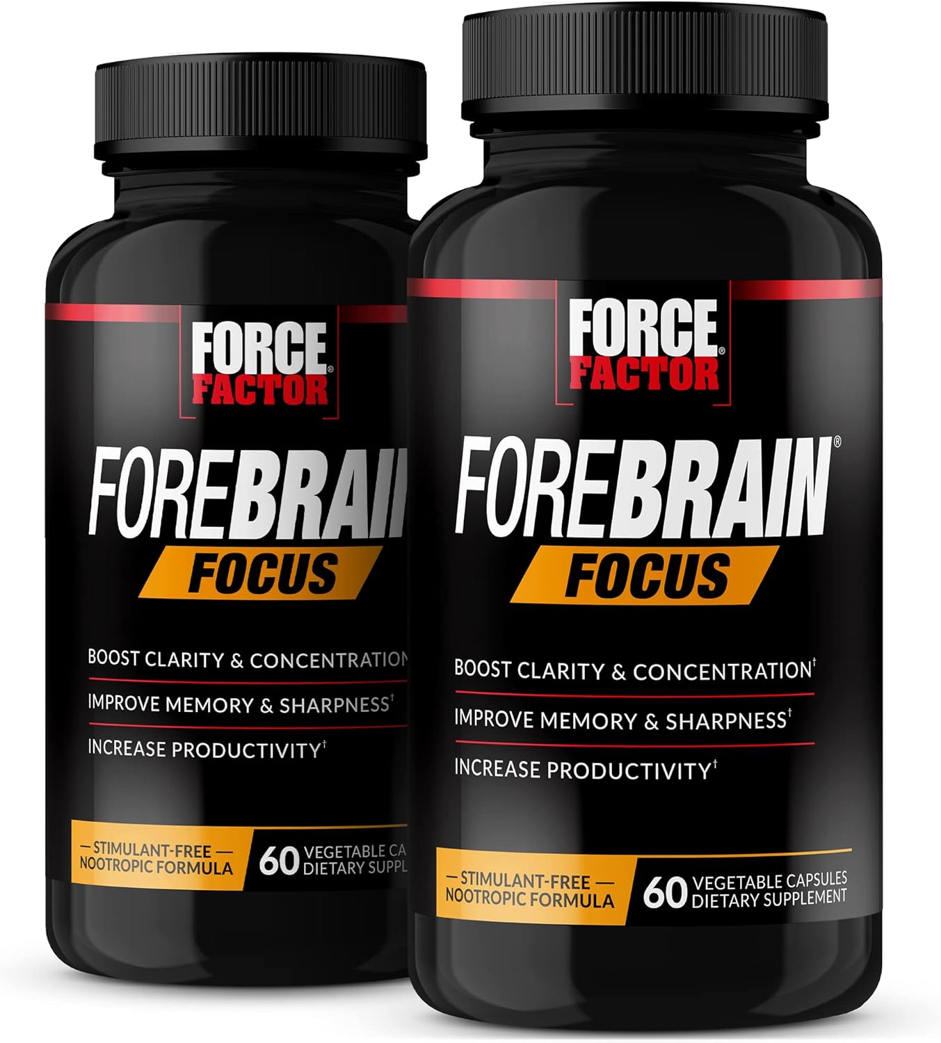 Force Factor Forebrain Focus - Potenciador Cerebral, 60 Cápsulas