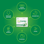 ProCombo - El simbiótico inteligente con liberación dirigida de bacterias buenas. Fórmula de doble cápsula y líquido para resultados rápidos. 1 cápsula al día. Probado en laboratorio (Envase de 1)