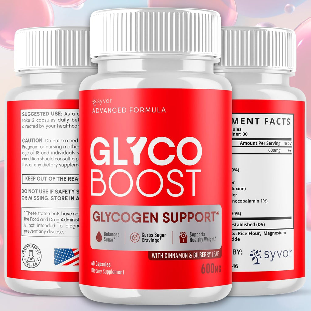 Glyco Boost Capsules, Fórmula Avanzada con Ingredientes Naturales - 5 Pack (300 Cápsulas)