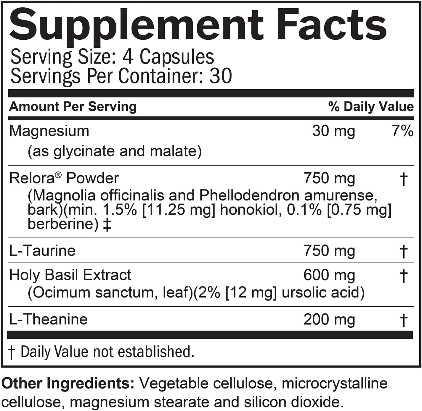 BRAINMD Dr Amen Everyday Stress Relief - 120 Capsules - Promotes Relaxation and Focus - Non-Drowsy - Gluten-Free - 30 Servings