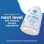 NuEthix Formulations Nu-Multi Multivitamínico con Micronutrientes, 90 Cápsulas