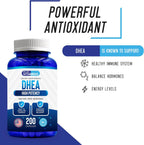 DHEA 100 mg 200 Capsules - High Potency Dehydroepiandrosterone Supplement
