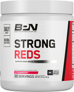 BARE PERFORMANCE NUTRITION BPN Strong Reds Superfood Powder - 30 porciones, Sabor Fresa