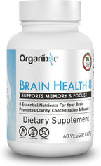 Organixx Ageless Brain - Complemento alimenticio para la función cerebral, claridad y enfoque, 60 cápsulas vegetarianas