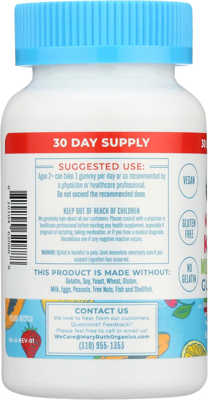 Mary Ruth's Kids Sugar Free Multivitamin Gummies - 30 Gominolas