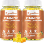 Complejo B Gummies con Biotina, Colina, Inositol, Vitamina C y Zinc - Sabor Mango - 120 Gominolas Veganas
