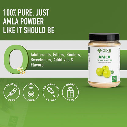bixa BOTANICAL Polvo de Amla (Amalaki) - Grosella India - Rico en Vitamina C Natural - 200g – Image 6