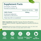 SAM-e 1500mg - S-Adenosilmetionina de Alta Absorción - 120 Cápsulas