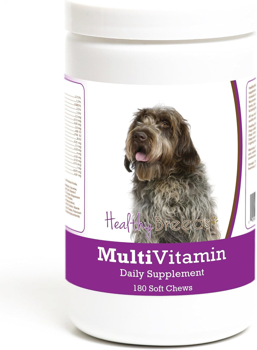 Healthy Breeds Wirehaired Pointing Griffon Multivitamínico en Masticables Suaves para Perros (180 unidades)