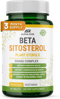 Beta Sitosterol 500 mg - 90 Comprimidos - No Transgénico - Salud Prostática y Colesterol