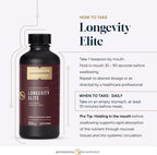 Quicksilver Scientific Longevity Elite — Tónico liposomal de adaptógenos y pregnenolona (100 ml)