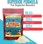 BodyBoost Calostro Bovino para Perros y Gatos - Suplemento Inmunitario Orgánico, Alivio de Alergias y Picazón, Salud Intestinal, Todas las Edades, 227 g