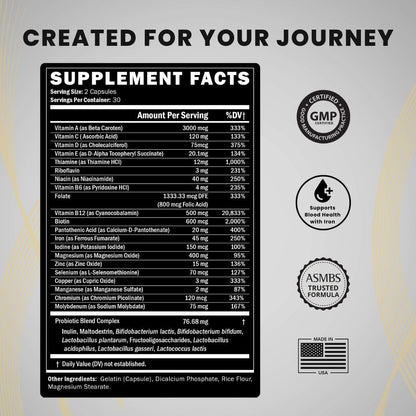 Journey Multivitamínico Bariátrico con – Salud capilar: La biotina contribuye al mantenimiento del cabello en – Image 3