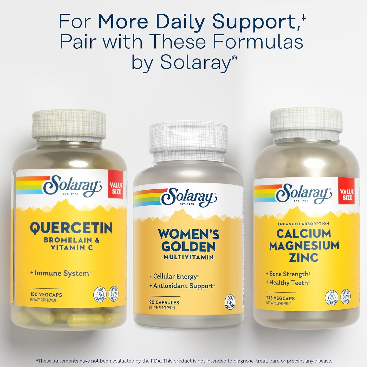 SOLARAY Multivitamínico Golden para Mujer - 90 Cápsulas