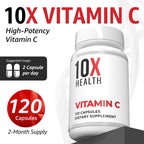 Vitamina C 1000 mg - 120 Cápsulas | 10X Health System