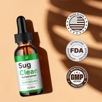 Sug Clean Drops Fórmula Saludable – SugClean Niveles Naturales - Gotas Líquidas de Glucógeno de Fuerza Extra (Pack de 3 – Suministro 3 Meses)