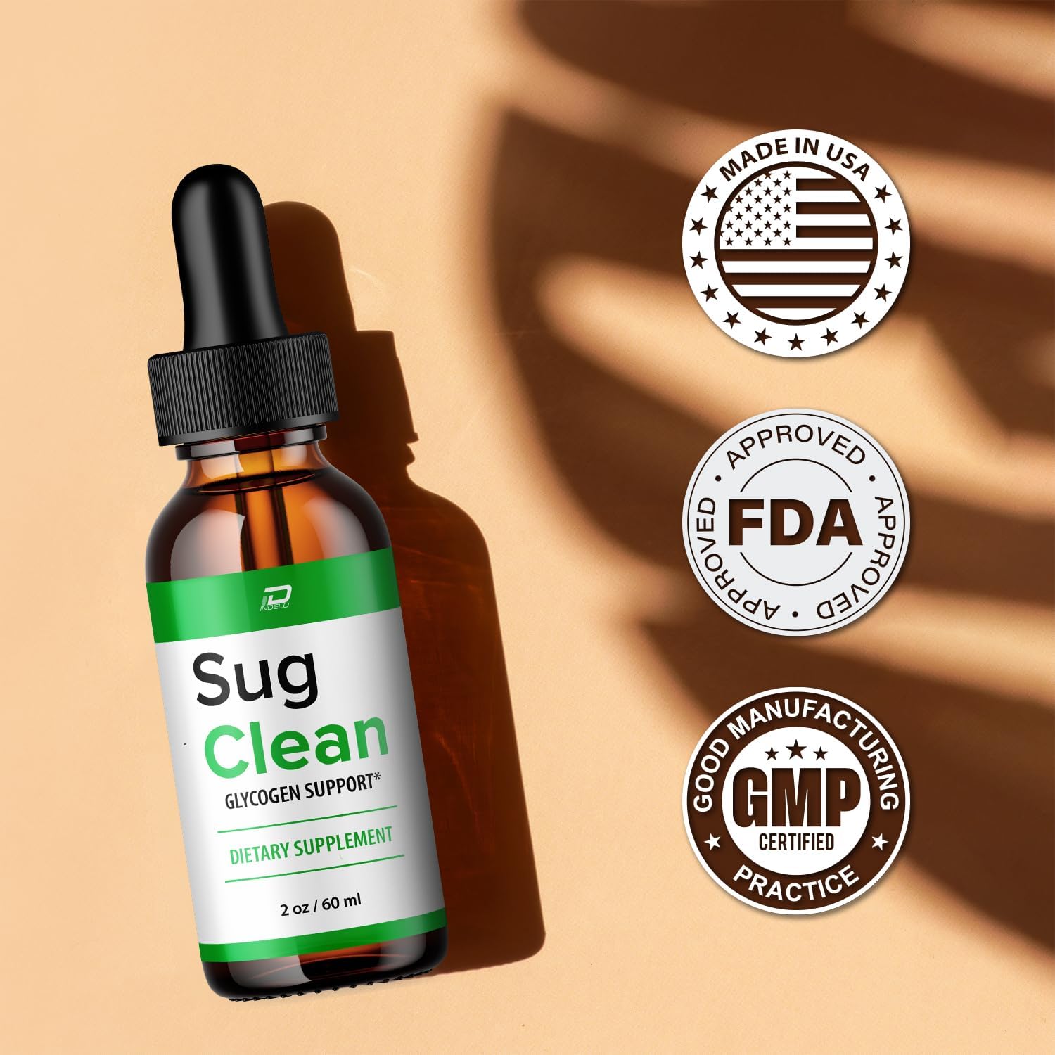 Sug Clean Drops Fórmula Saludable – SugClean Niveles Naturales - Gotas Líquidas de Glucógeno de Fuerza Extra (Pack de 3 – Suministro 3 Meses)
