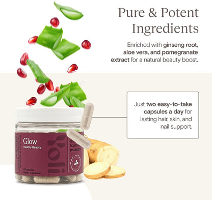 Yoli Glow Biotina y Colágeno Multivitamínico – Vitamina A: contribuye al mantenimiento de la piel y las mucosas en – Image 6