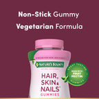 Nature's Bounty Gominolas de Biotina 2500 mcg para Cabello, Piel y Uñas – 200 uds sabor fresa