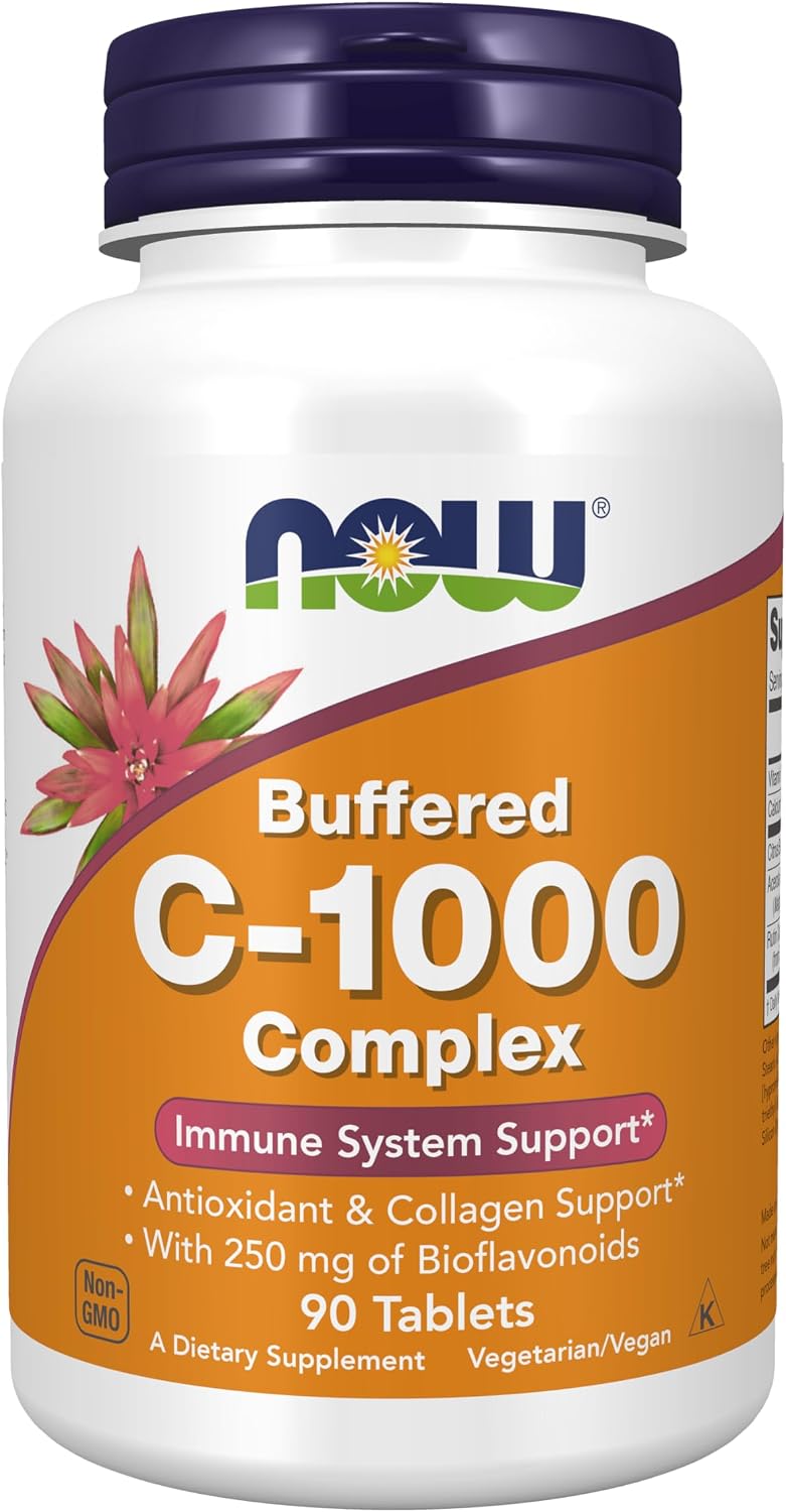 NOW Foods Vitamina C-1000 Complex con Bioflavonoides, 90 Tabletas