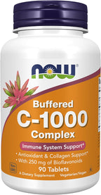 NOW Foods Vitamina C-1000 Complex con Bioflavonoides, 90 Tabletas